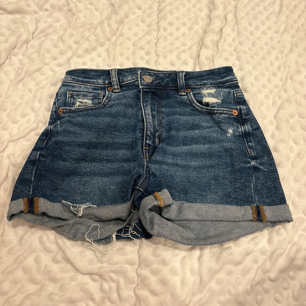 Denim Blue american eagle Women's Shorts